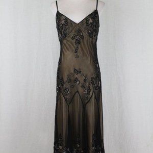 Papell Boutique  1920s inspired gatsby dress